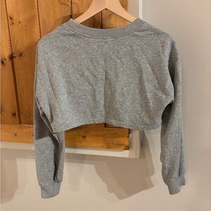 SHEIN Heather Gray Crop Top
